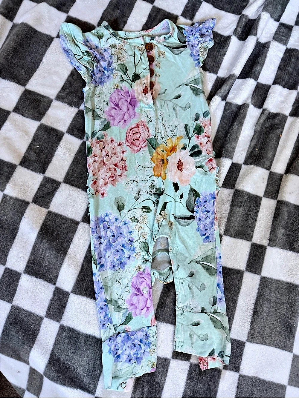 Posh Peanut - Kids Floral Sleeveless Romper